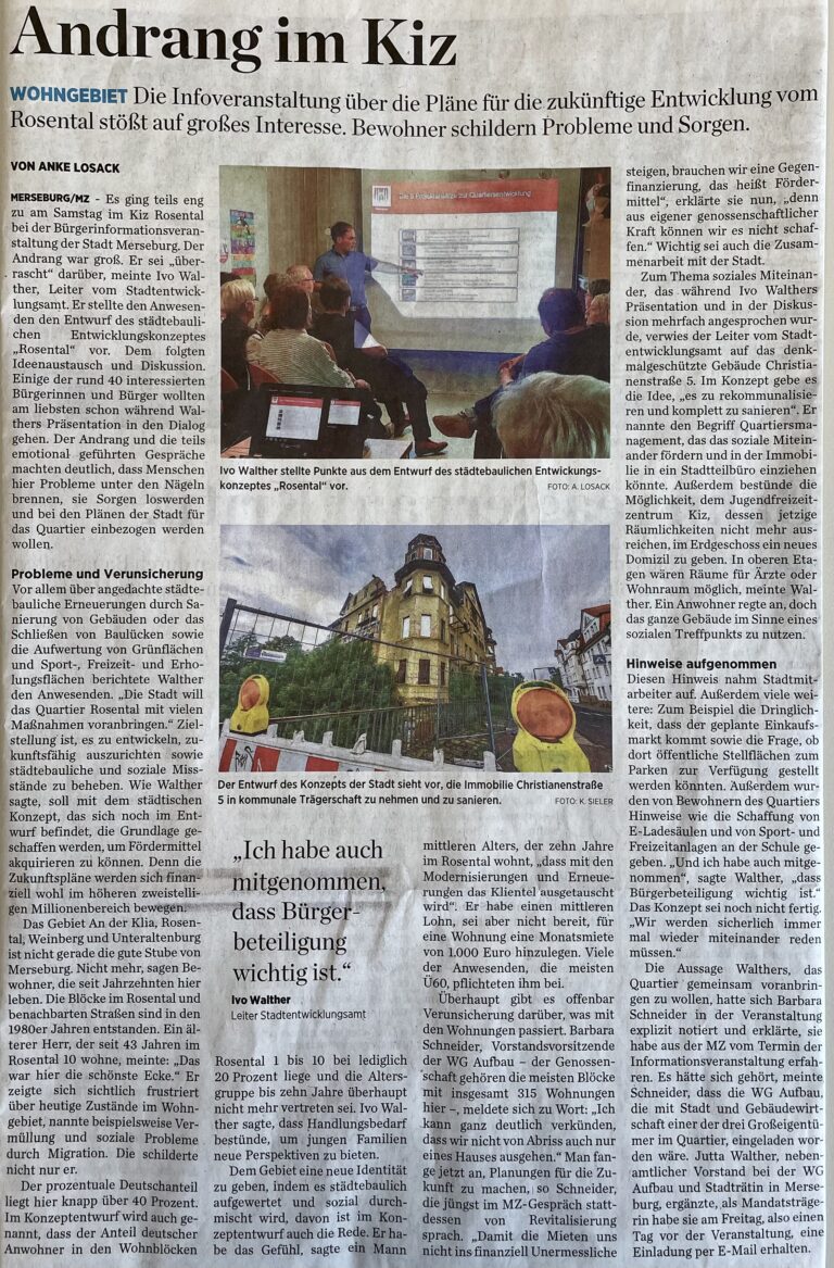 Mitteldeutsche Zeitung vom 16.05.2023