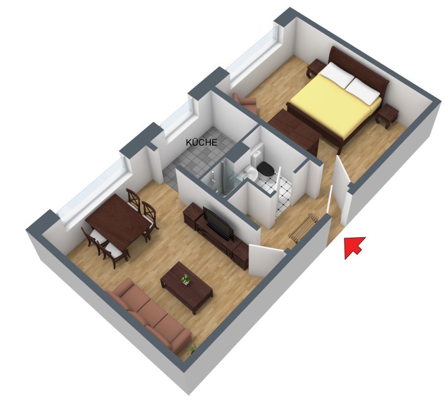 Single-Wohnung möchte mit Ihnen verkuppelt werden - Foto 1